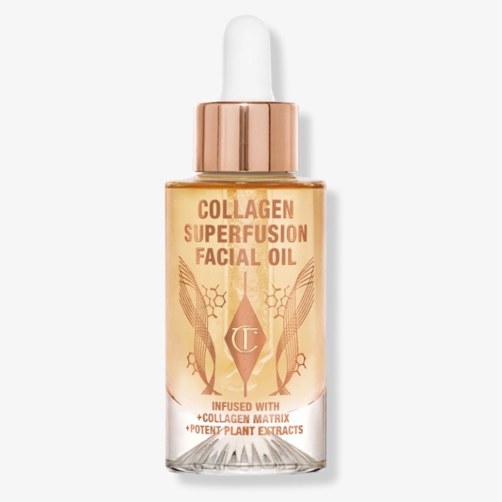 Charlotte Tilbury Collagen Superfusion Facial Oil Rose Gold & Golden New in box